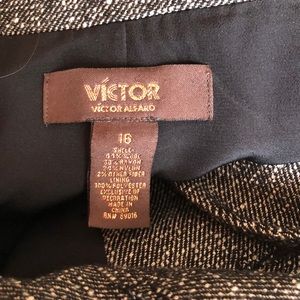 Victor Alfaro 2 piece suit; jacket and skirt